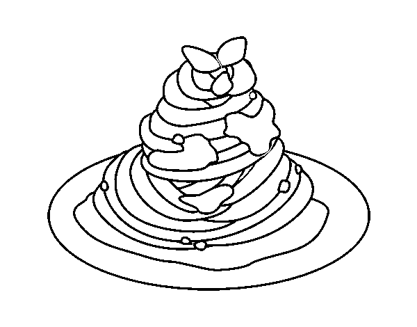 Desenho de Esparguete à bolonhesa para Colorir