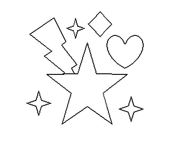 Desenho de Estrelado 2 para Colorir