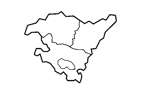 Desenho de Euskadi  para Colorir
