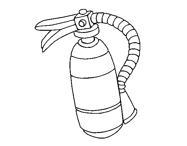 Desenho de Extintor de incêndio para Colorir