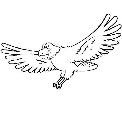 Desenho de Falcão para Colorir