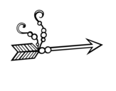 Desenho de Flecha indiana para colorear