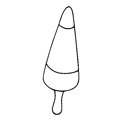 Desenho de Gelado cone para Colorir