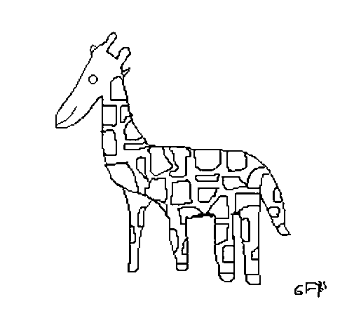 Desenho de Girafa para Colorir
