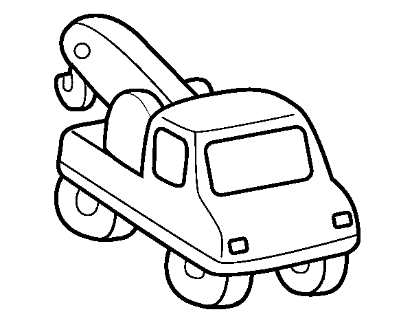 Desenho de Guindaste veículo para Colorir