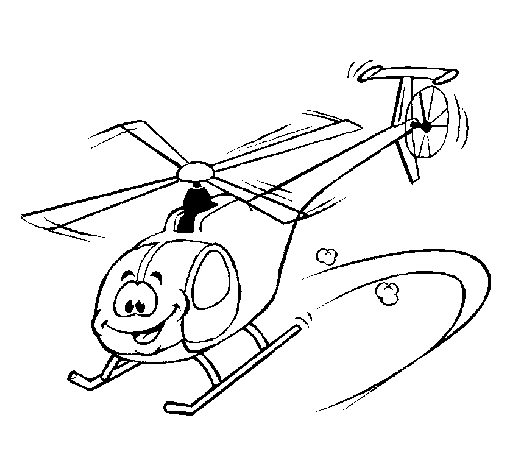 Desenho de Helicóptero para Colorir