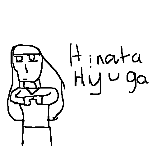 Desenho de Hinata para Colorir