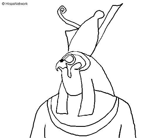 Desenho de Horus para Colorir