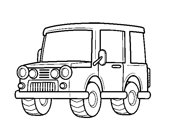 Desenho de Jeep fora de estrada para Colorir