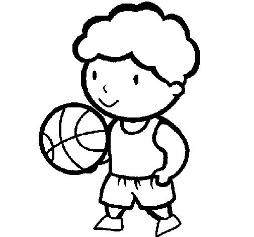 Desenho de Jogador de basquete para Colorir