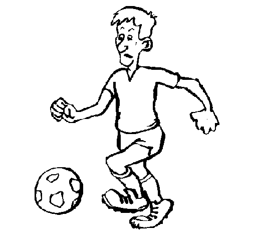 Desenho de Jogador de futebol para Colorir