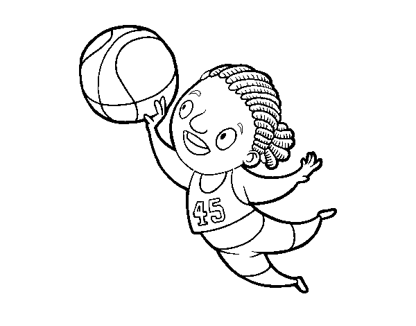 Desenho de Jogador de voleibol para Colorir