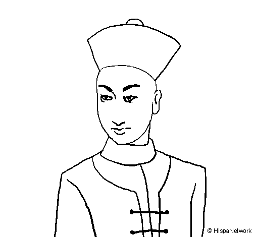 Desenho de Jovem imperador para Colorir