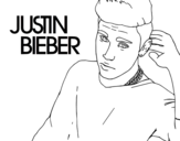 Desenho de Justin Bieber Popstar para colorear
