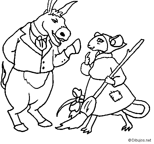 Desenho de La ratita presumida 9 para Colorir