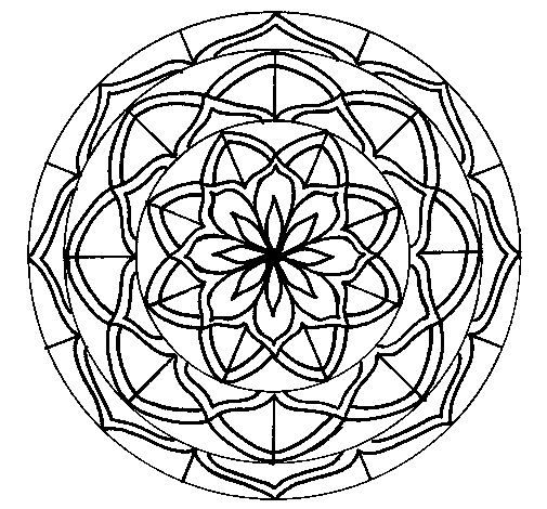 Desenho de Mandala 6 para Colorir