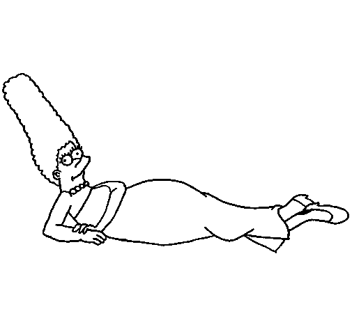 Desenho de Marge para Colorir