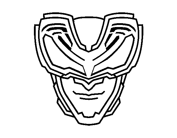 Desenho de Máscara raios X para Colorir