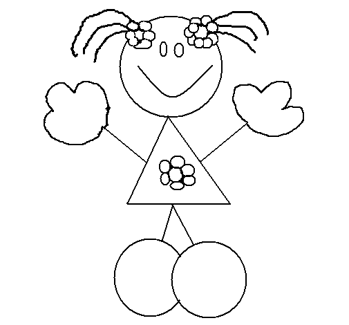 Desenho de Menina 6 para Colorir