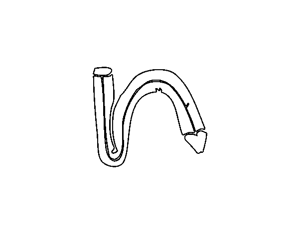 Desenho de N minúscula para Colorir
