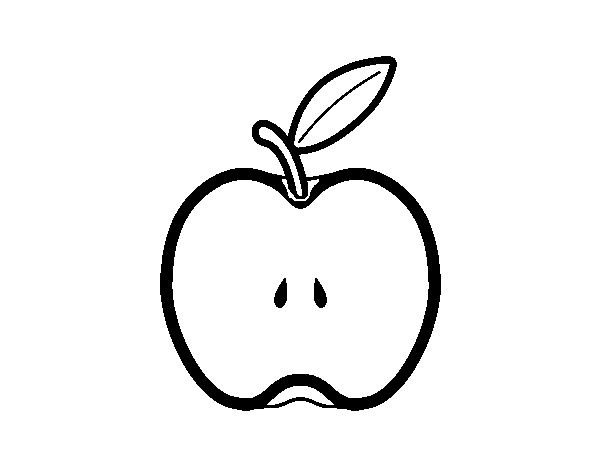 Desenho de Neia maçã para Colorir