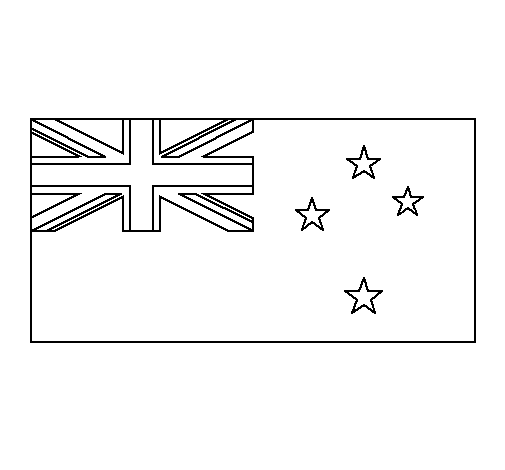 Desenho de Nova Zelândia para Colorir