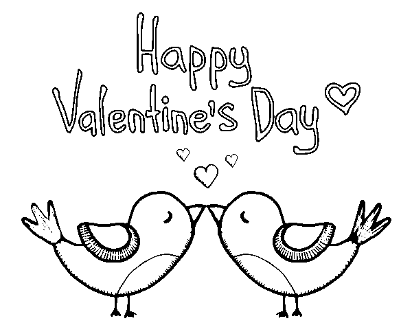 Desenho de O Valentine para Colorir