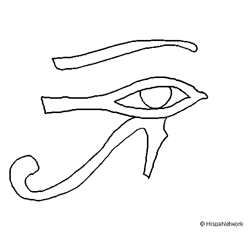 Desenho de Olho de hórus para Colorir