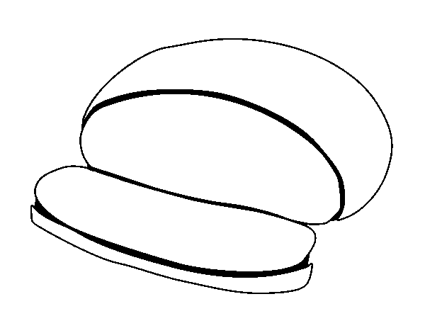 Desenho de Pão redondo para Colorir