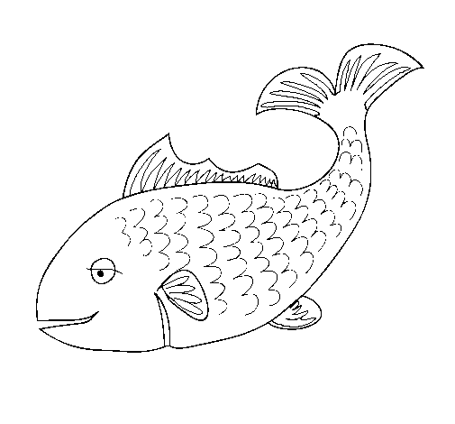 Desenho de Peixe 3 para Colorir