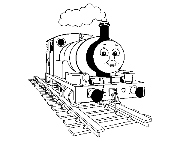 Desenho de Percy a locomotiva pequena para Colorir