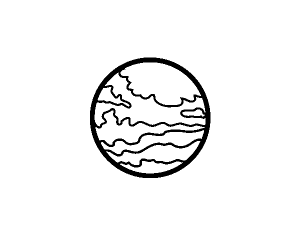 Desenho de Planeta marte para Colorir