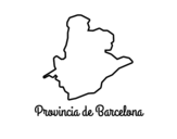 Desenho de Província Barcelona para colorear