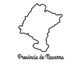 Desenho de Provincia de Navarra para colorear