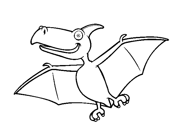 Desenho de Pterodactylus para Colorir