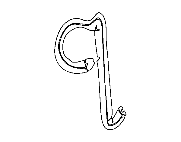 Desenho de Q minúscula para Colorir