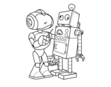 Desenho de Robô organizador de robô para colorear