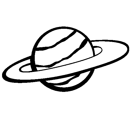 Desenho de Saturno II para Colorir