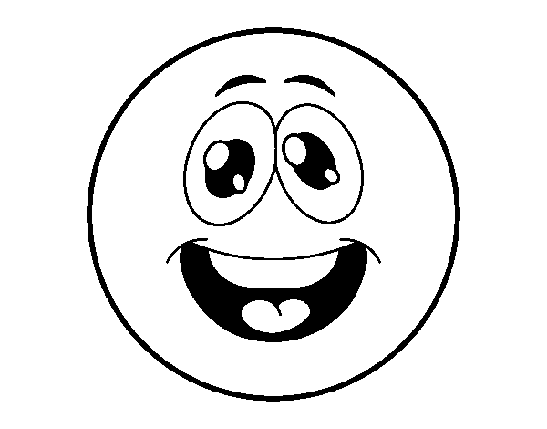 Desenho de Smiley engraçado  para Colorir