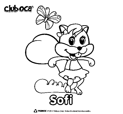Desenho de Sofi para Colorir