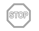 Desenho de  Stop para colorear