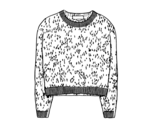 Desenho de Suéter de cashmere para colorear