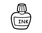 Desenho de Tinta nanquim para colorear