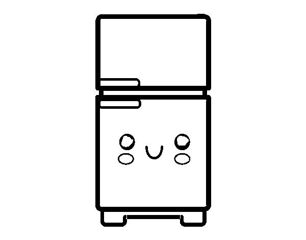 Desenho de Um frigorífico para Colorir