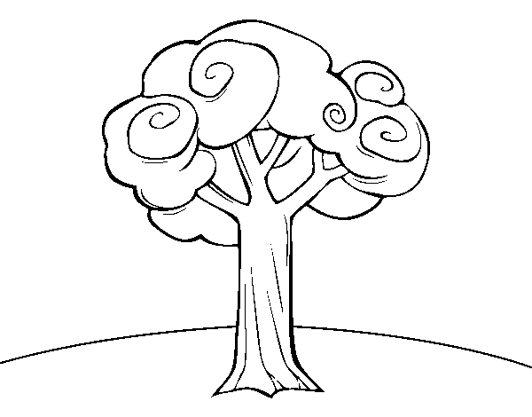 Desenho de Um grande árvore para Colorir