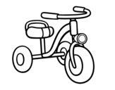 Dibujo de Um triciclo infantil