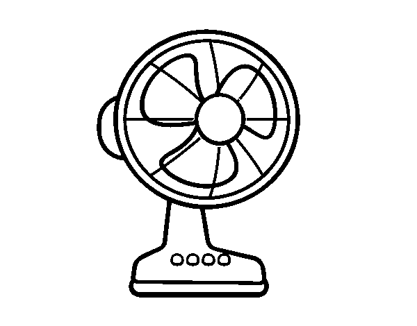 Desenho de Um ventilador para Colorir