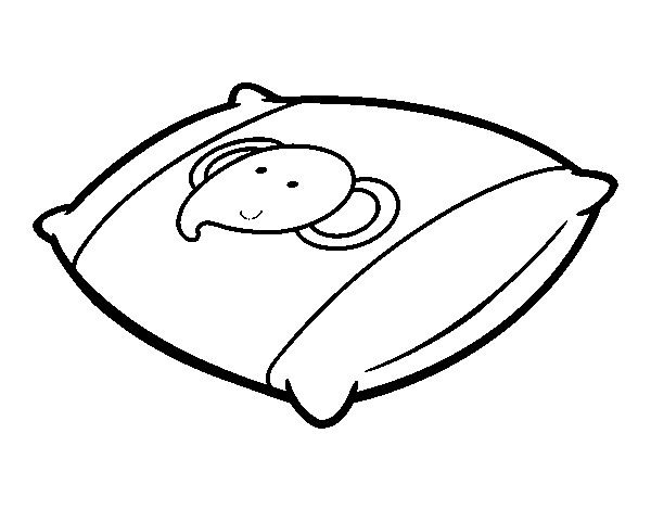 Desenho de Uma almofada para Colorir