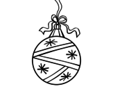Dibujo de  Uma bola de Natal