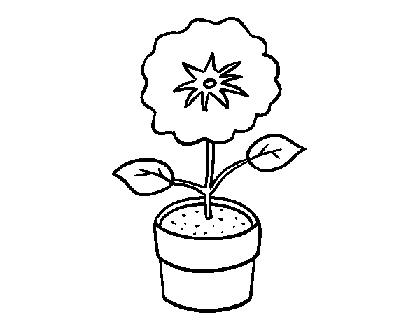 Desenho de Uma flor de primavera para Colorir